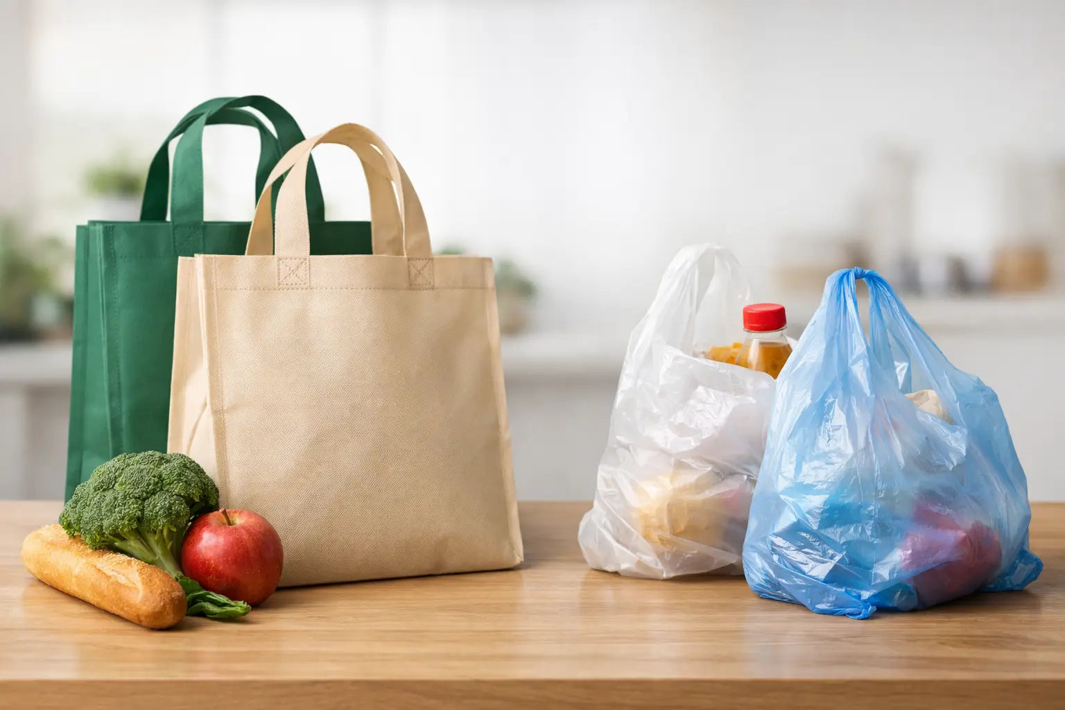 Non Woven Bags vs Plastic Bags